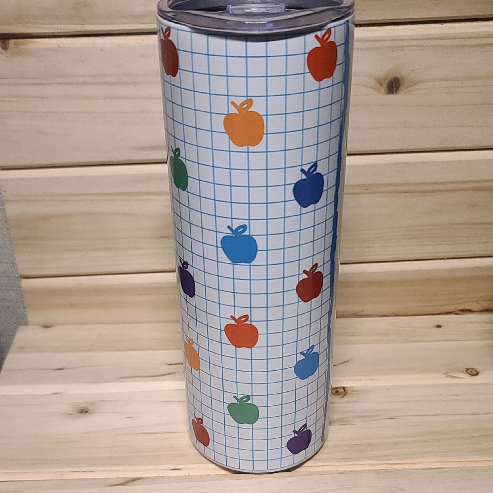 Multicolor Teacher Tumbler Stainless Steel School Instructor NWT - Picture 4 of 5